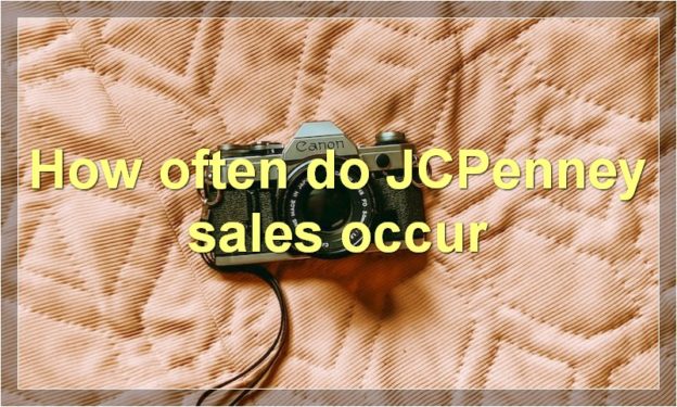How often do JCPenney sales occur