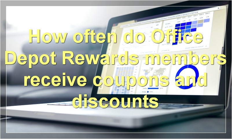 How often do Office Depot Rewards members receive coupons and discounts