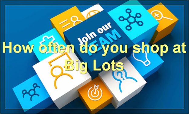 How often do you shop at Big Lots