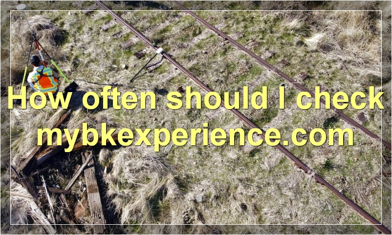 How often should I check mybkexperience.com