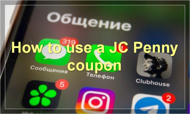 How to use a JC Penny coupon