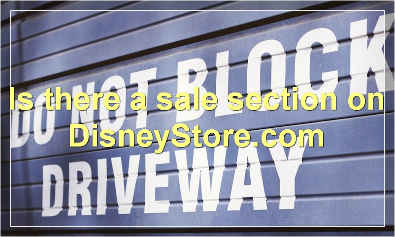 Is there a sale section on DisneyStore.com