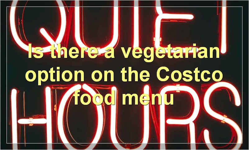 Is there a vegetarian option on the Costco food menu