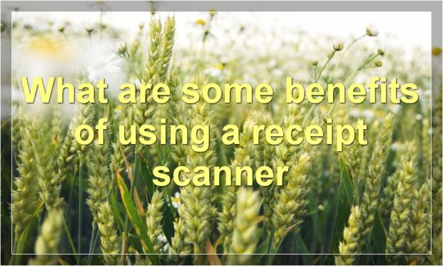 What are some benefits of using a receipt scanner