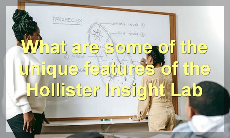 What are some of the unique features of the Hollister Insight Lab