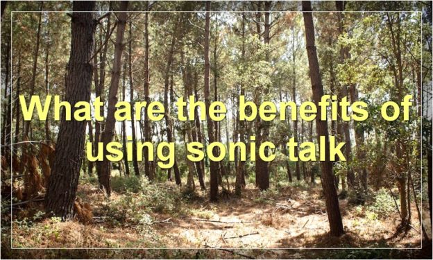 What are the benefits of using sonic talk