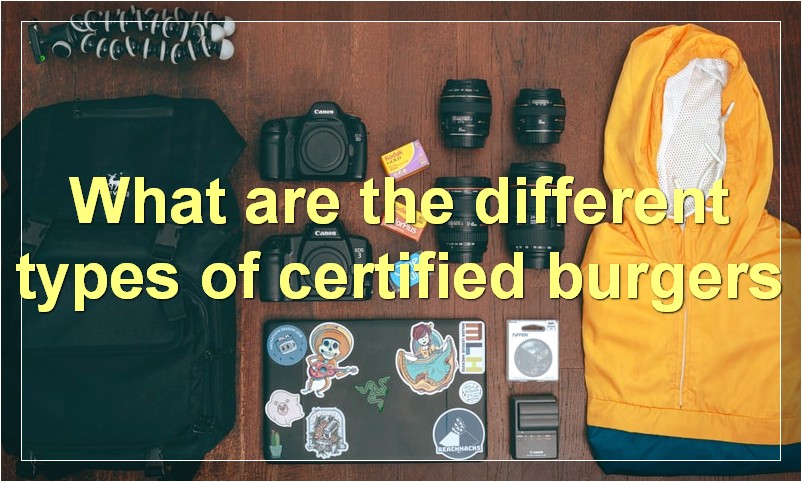 What are the different types of certified burgers