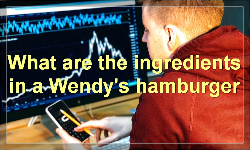 What are the ingredients in a Wendy's hamburger