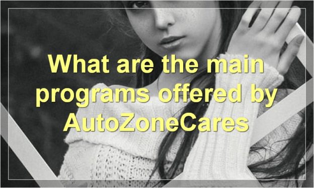 What are the main programs offered by AutoZoneCares