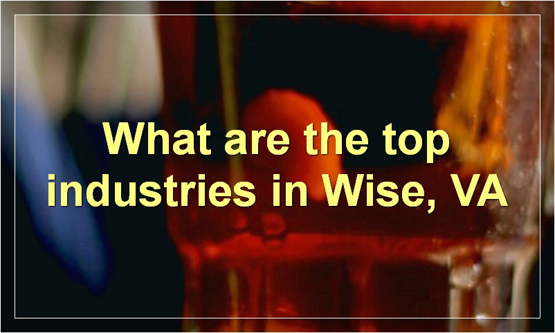What are the top industries in Wise, VA