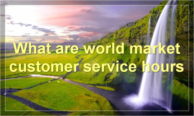 What are world market customer service hours