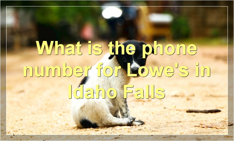 What is the phone number for Lowes in Bellefontaine, Ohio