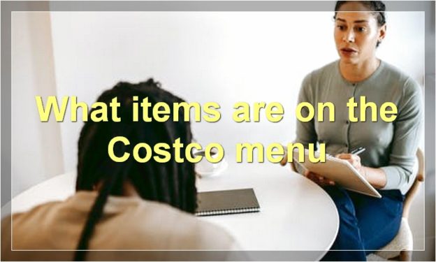 What items are on the Costco menu