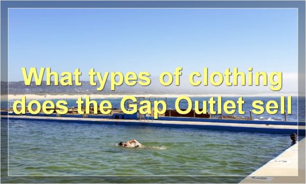 What types of clothing does the Gap Outlet sell
