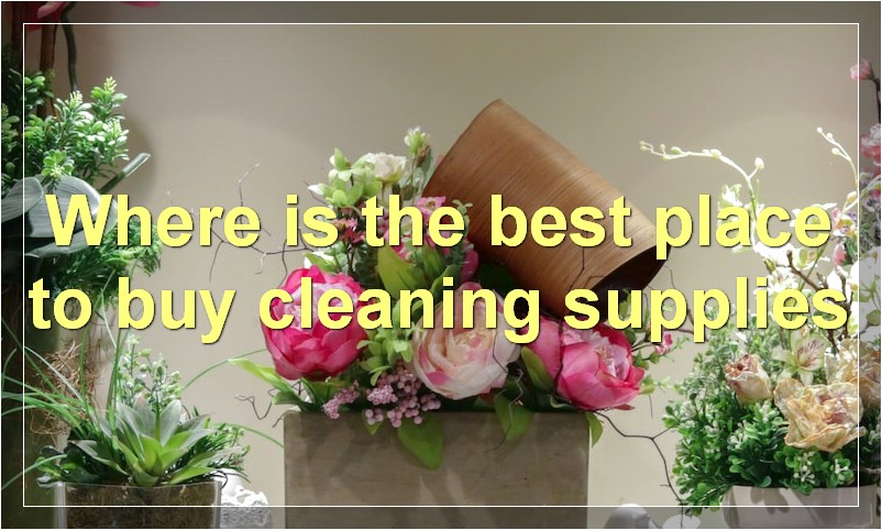 Where is the best place to buy cleaning supplies